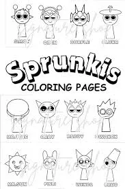 Sprunki Coloring Page